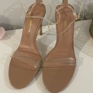 Zara Women’s clear strappy sandals.